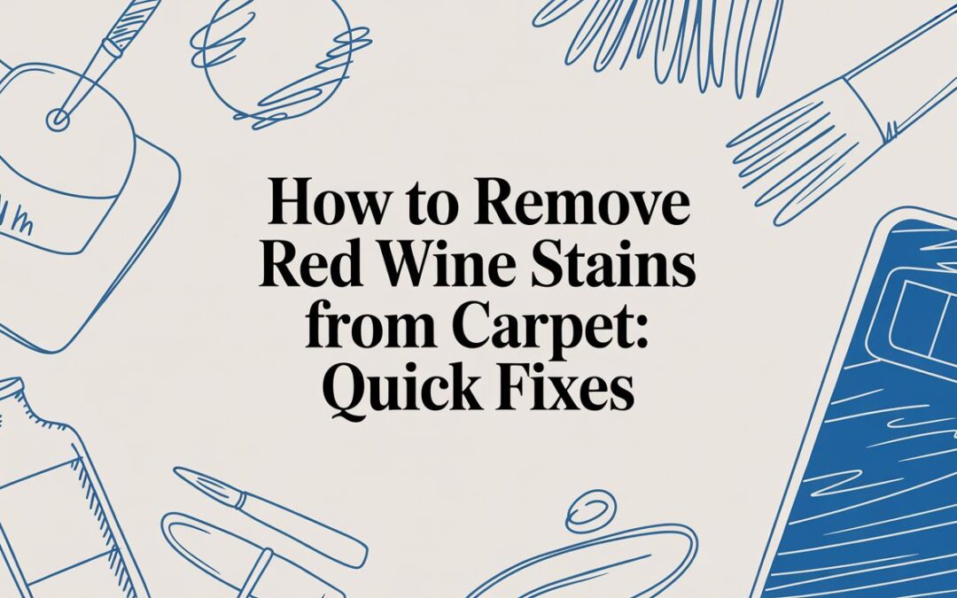 How to remove red wine stains from carpet: quick fixes