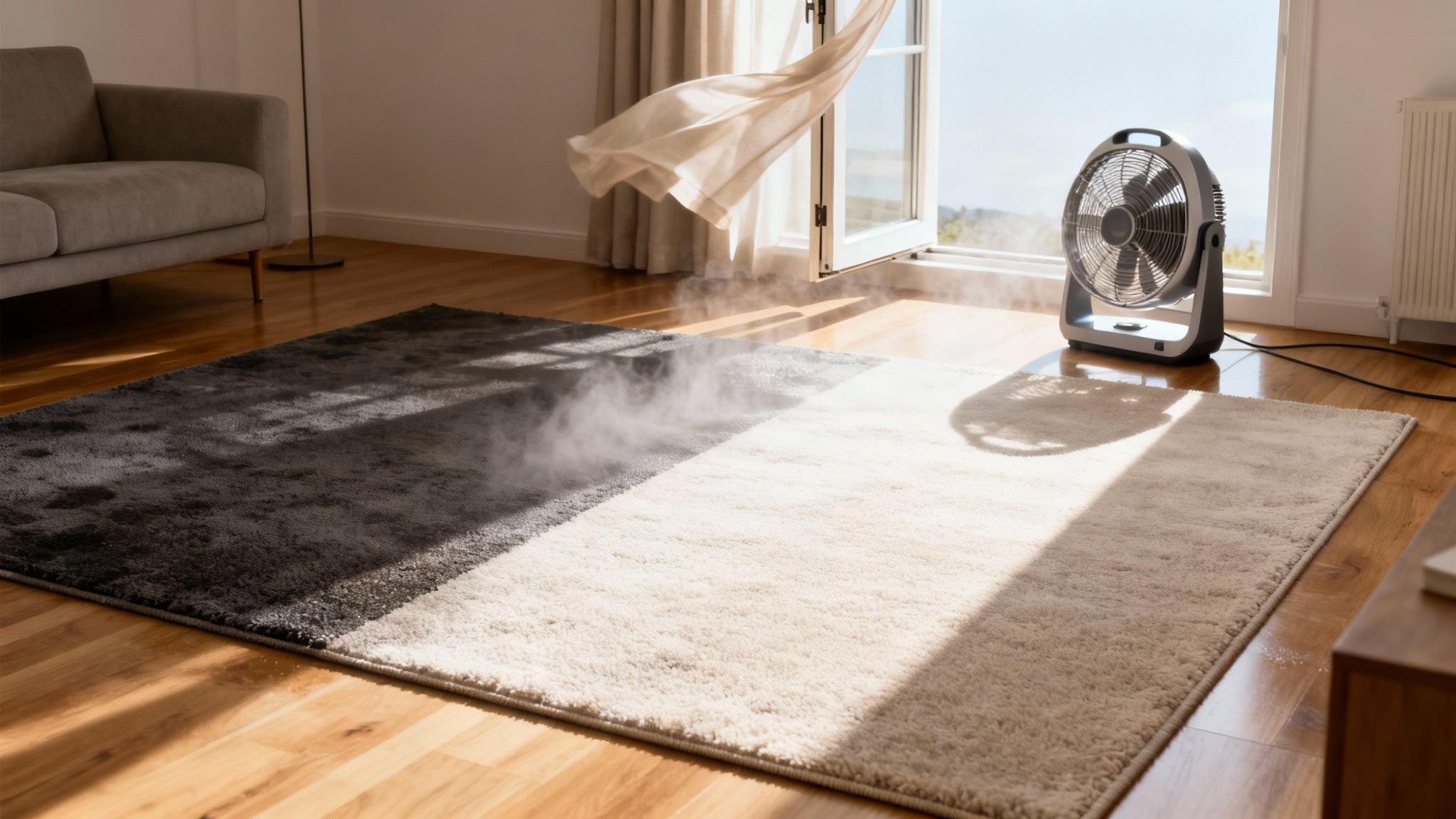 How long does carpet take to dry after steam cleaning: Quick guide